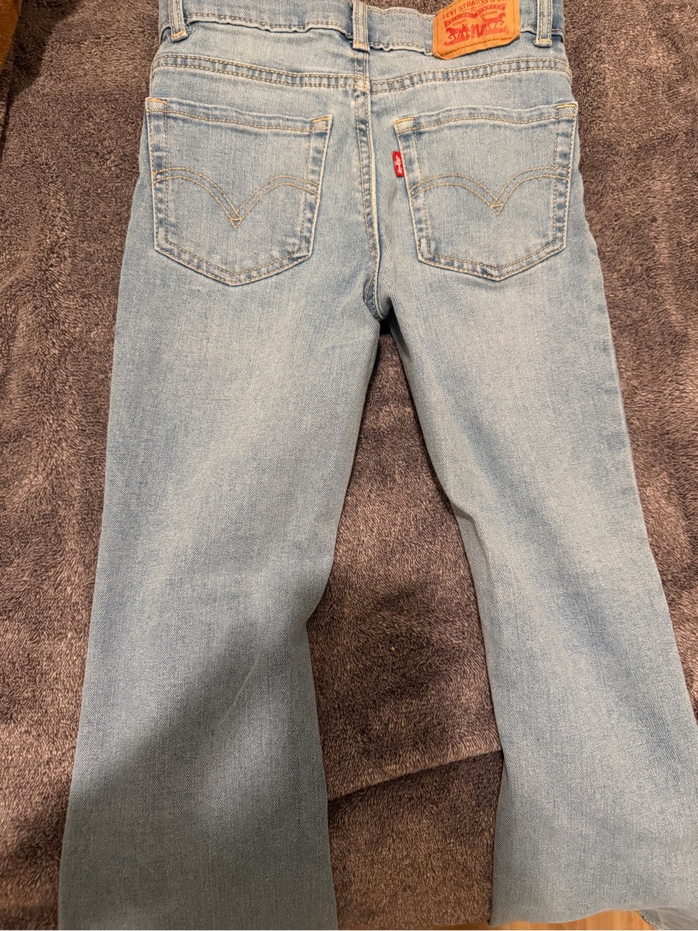Levi's girls jeans  Light Wash Flare Jeans - Pale Blue